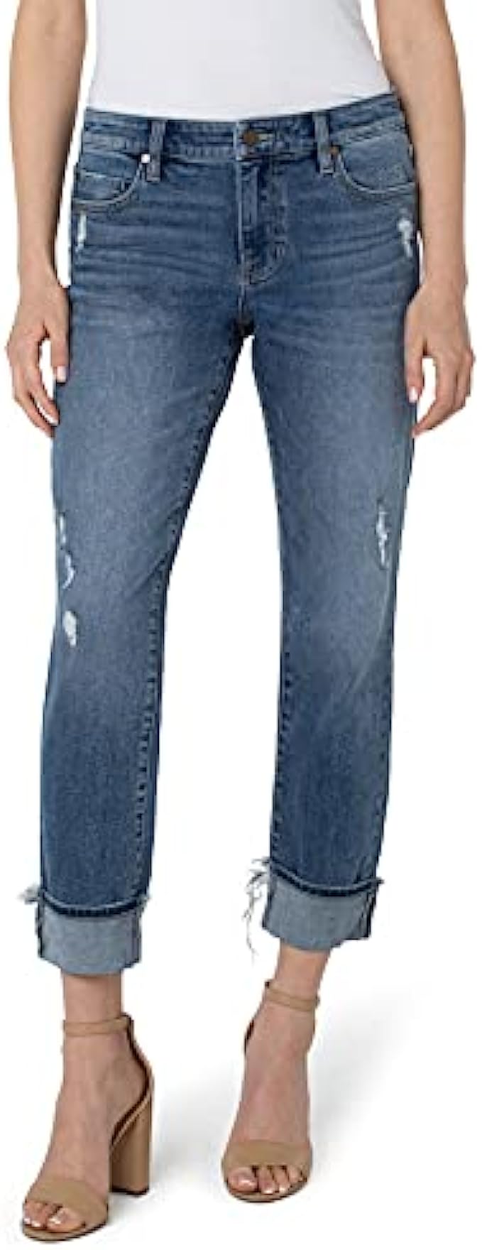 Liverpool Women's Marley Girlfriend Cuffed Jeans