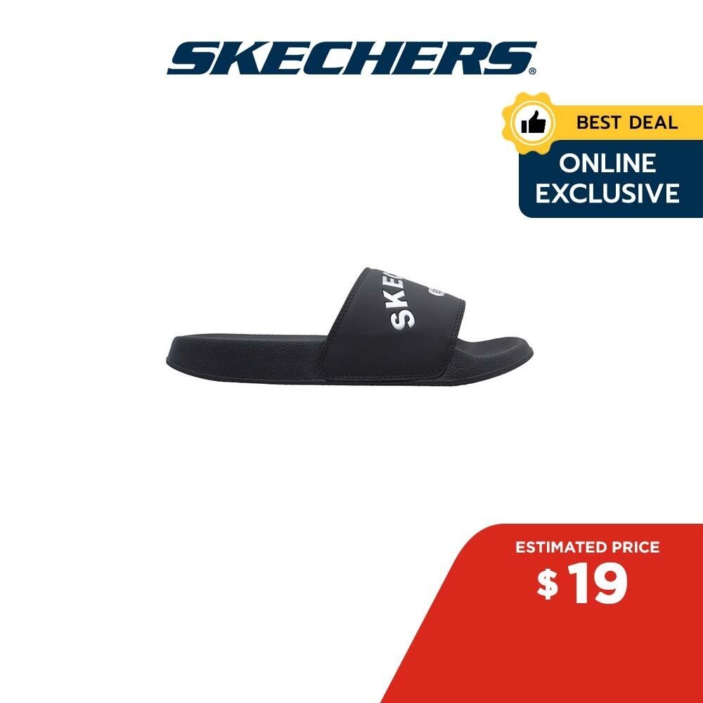 Skechers Online Exclusive Women Cali Side Lines 2.0 Quikslide Walking Slides - 8730086-BBK