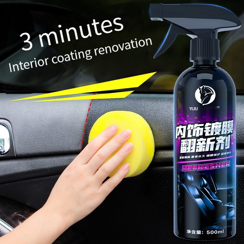 Car Plastic Restore Leather Repair Car Cleaning Products Auto Polish And Repair Car Parts Seat Leather Cleaner Spray Interior Refurbishing Polish  Stains Remover Waterless Washing